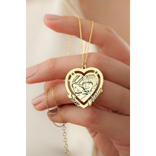 Silvano Jewelry 925 Ayar Gümüş Kişiye Özel Resimli Kolye