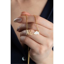 Silvano Jewelry 925 Ayar Gümüş Isimli Bulut Kolye