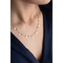 Silvano Jewelry 925 Ayar Gümüş Yıldızlı Şans Kolye