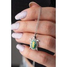 Silvano Jewelry 925 Ayar Gümüş Kaplumbağa Kolye