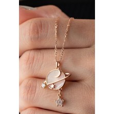 Silvano Jewelry 925 Ayar Gümüş Gezegen Kolye