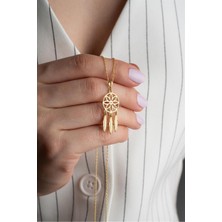 Silvano Jewelry 925 Ayar Gümüş Gold Rüya Kolye