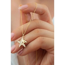 Silvano Jewelry 925 Ayar Gümüş Deniz Yıldızı Kolye