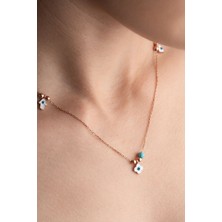 Silvano Jewelry 925 Ayar Gümüş Mineli Şans Kolye