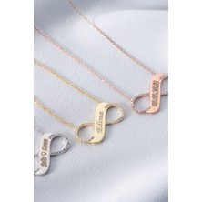 Silvano Jewelry 925 Ayar Gümüş Isimli Sonsuzluk Kolye