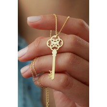 Silvano Jewelry 925 Ayar Gümüş Isimli Anahtar Kolye