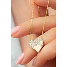 Silvano Jewelry 925 Ayar Gümüş Kalp Kolye