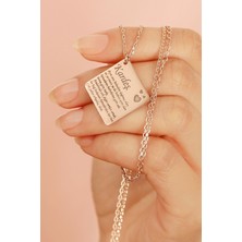 Silvano Jewelry 925 Ayar Gümüş Kardeş Kolyesi