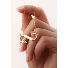 Silvano Jewelry 925 Ayar Gümüş Lale Desen Isimli Sonsuzluk Kolye