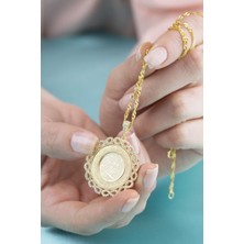 Silvano Jewelry 925 Ayar Gümüş Sonsuz Çerçeveli Dualı El Yazısı Kolye