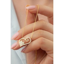 Silvano Jewelry 925 Ayar Gümüş Kalpli Kolye