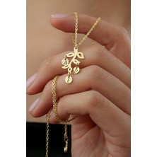 Silvano Jewelry 925 Ayar Gümüş Kişiye Özel Harfli Hayat Ağacı Kolye