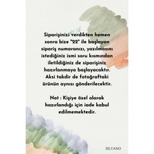 Silvano Jewelry 925 Ayar Gümüş Kişiye Özel Isimli Şans Kolyesi