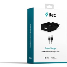 TTEC 2SCS20CS SMARTCHARGER SEYAHAT ŞARJI LİGHTNİNG-SİYAH