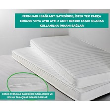 80X200 / 160X200 Fermuarlı Katlanır Sünger Yatak