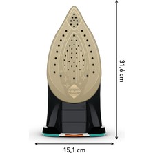 Tefal Premium Kireç Avcısı 250 G Şok Güçlü Buhar Teknolojili, Yüksek Performanslı 3200 Watt Buharlı Ütü , Özel Taban Teknolojisi , Otomatik Kapanma