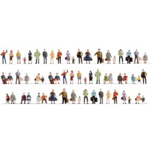 Noch 18401 1/87 Karışık Yolcu Figürleri Seti - 60 Adet