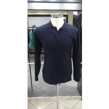 Fatella Unısex Yetişkin Uzun Kol Düz Renk Basıc Polo Yaka Lise Okul Lakost T-Shırt