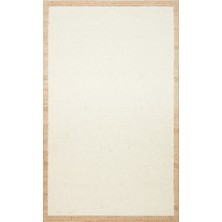 Eko Halı Lhasa 01 Cream Natural Yün ve Jüt Ile Üretilen El Dokuma Hasır Tarz Modern Kaliteli Halı