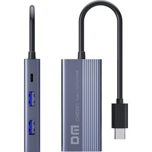 Dm CHB061 Type-C To 4K HDMI 3*usb3.0 Gigabit Ethernet Pd 60W Çoklayıcı Hub