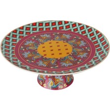 Lucky Art Eliana Bone Porselen Karışık Desenli Ayaklı Kek & Pasta Standı 27 cm Lyhd 586