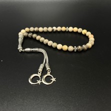 Yıldız Doğal Taş Sertifikalı Fosil Mercan 8mm 33LÜK Doğal Taş Tesbih