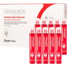 Farmstay Ceramide Damage -  Seramid ve Keratin Ampul Saç Bakım Serumu Set 13 Ml*10 Ad