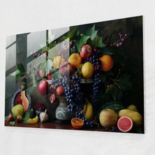 Painted Anarchy Caravaggio Tarzı Ev Dekorasyonu: Meyveli Natürmort - Caravaggio, Cam Duvar Sanatı, Ev Dekorasyonu, Caravaggio Stili, 45X30