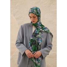Fresh Lavinia Desen Rami Şal Koyu Yeşil