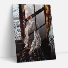 Painted Anarchy Johannes Vermeer Glass Print - Graceful Figure - Johannes Vermeer, Home Decoration, Glass Print, Modern Art, 30X45