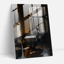 Painted Anarchy Johannes Vermeer Glass Print Home Decoration - Johannes Vermeer, Home Decoration, Glass Print, Johannes Vermeer, 30X45