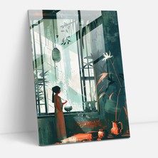 Painted Anarchy Johannes Vermeer Glass Print Wall Decoration - Johannes Vermeer, Wall Decoration, Modern Art, Glass Wall Art, 30X45