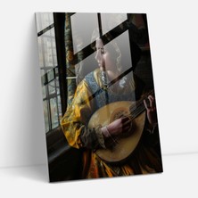 Painted Anarchy Johannes Vermeer Glass Wall Art Home Decoration - Johannes Vermeer, Glass Wall Art, Modern Art, Home Decoration, 30X45
