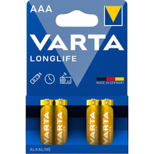 Varta XD01 Varta Aaa İnce Kalem Pil Alkalin Longlife 4'lü Paket