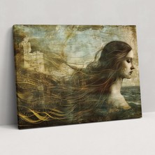 Painted Anarchy Leonardo Da Vinci Style Canvas Print - Leonardo Da Vinci, Wall Art, Canvas Wall Art, Canvas, 50X30