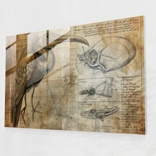 Painted Anarchy Leonardo Da Vinci Home Decoration - Leonardo Da Vinci, Glass Art, Modern Art, Wall Decoration, 45X30