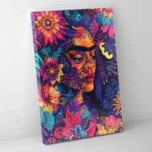 Painted Anarchy Frida Kahlo Style Canvas Print - Frida Kahlo, Canvas Wall Art, Canvas Print, Home Decoration, 30X50