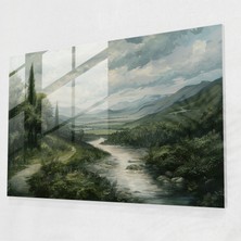 Painted Anarchy Renaissance Glass Wall Art Home Decoration - Leonardo Da Vinci, Glass Print, Leonardo Da Vinci, Glass Art, 45X30