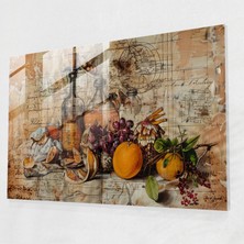 Painted Anarchy Vibrant Leonardo Da Vinci Glass Print - Leonardo Da Vinci, Leonardo Da Vinci, Glass Art, Home Decoration, 45X30