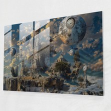 Painted Anarchy Surreal Dream Glass Print - Leonardo Da Vinci, Wall Decoration, Leonardo Da Vinci, Glass Print, 45X30