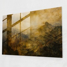 Painted Anarchy Leonardo Da Vinci Home Decoration - Leonardo Da Vinci, Glass Wall Art, Modern Art, Leonardo Da Vinci, 45X30