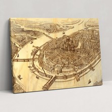 Painted Anarchy Leonardo Da Vinci Style Wall Decoration - Leonardo Da Vinci, Leonardo Da Vinci Style, Canvas, Home Decoration, 50X30