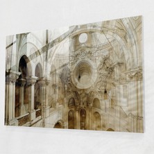 Painted Anarchy Leonardo Da Vinci Home Decoration - Leonardo Da Vinci, Wall Decoration, Architectural Design Drawing, Intricate Details, 45X30