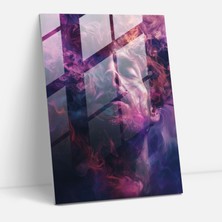 Painted Anarchy Frida Kahlo Style Glass Wall Art - Frida Kahlo Eserleri, Surreal Self-Portrait, Wall Decoration, Glass Wall Art, 30X45