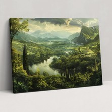 Painted Anarchy Lush Landscapes Wall Decoration - Leonardo Da Vinci, Leonardo Da Vinci, Canvas, Canvas Wall Art, 50X30