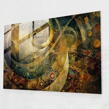 Painted Anarchy Leonardo Da Vinci Glass Art: Abstract Composition - Leonardo Da Vinci, Glass Print, Leonardo Da Vinci, Home Decoration, 45X30