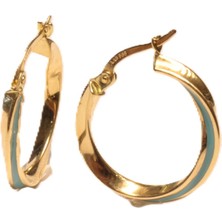 Güler Kuyumculuk 14 Ayar Altın Mineli Halka Küpe