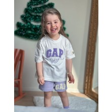 Gap Baby Kız Çocuk Yazlık Takım / Kız Çocuk Punch Yazılı Yazlık Takım