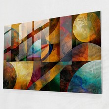 Painted Anarchy Vibrant Leonardo Da Vinci Glass Print - Leonardo Da Vinci, Glass Art, Glass Print, Modern Art, 45X30