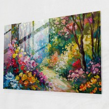 Painted Anarchy Garden Fantasy Glass Print Home Decoration - Leonid Afremov, Glass Wall Art, Wall Decoration, Modern Art, 45X30